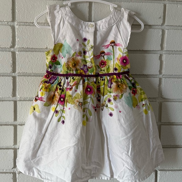 Cherokee Floral Flower Pattern White Dressp - Picture 7 of 7